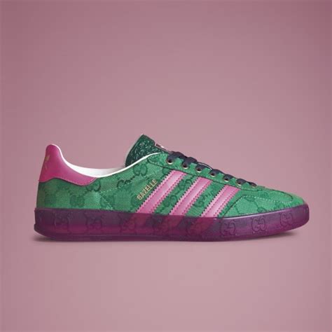 pink and green gucci gazelle|adidas x gucci gazelle white.